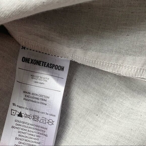 Revolve One Teaspoon Women's Tank Top Lace Up Sleeveless Gray Oversized fit NWT - Picture 10 of 15